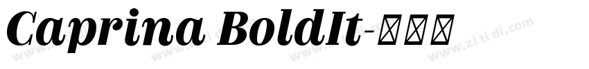 Caprina BoldIt字体转换